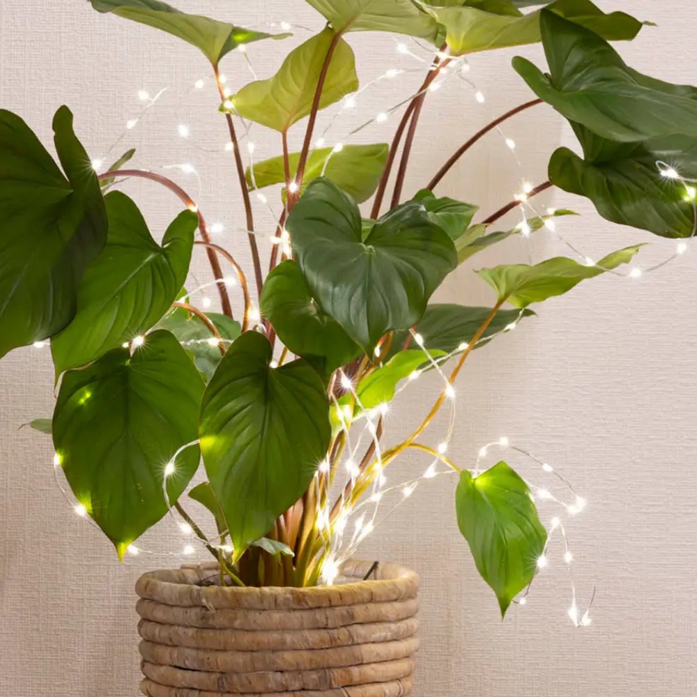 All-Weather Multi Lighted Strand Plant Stake, Medium